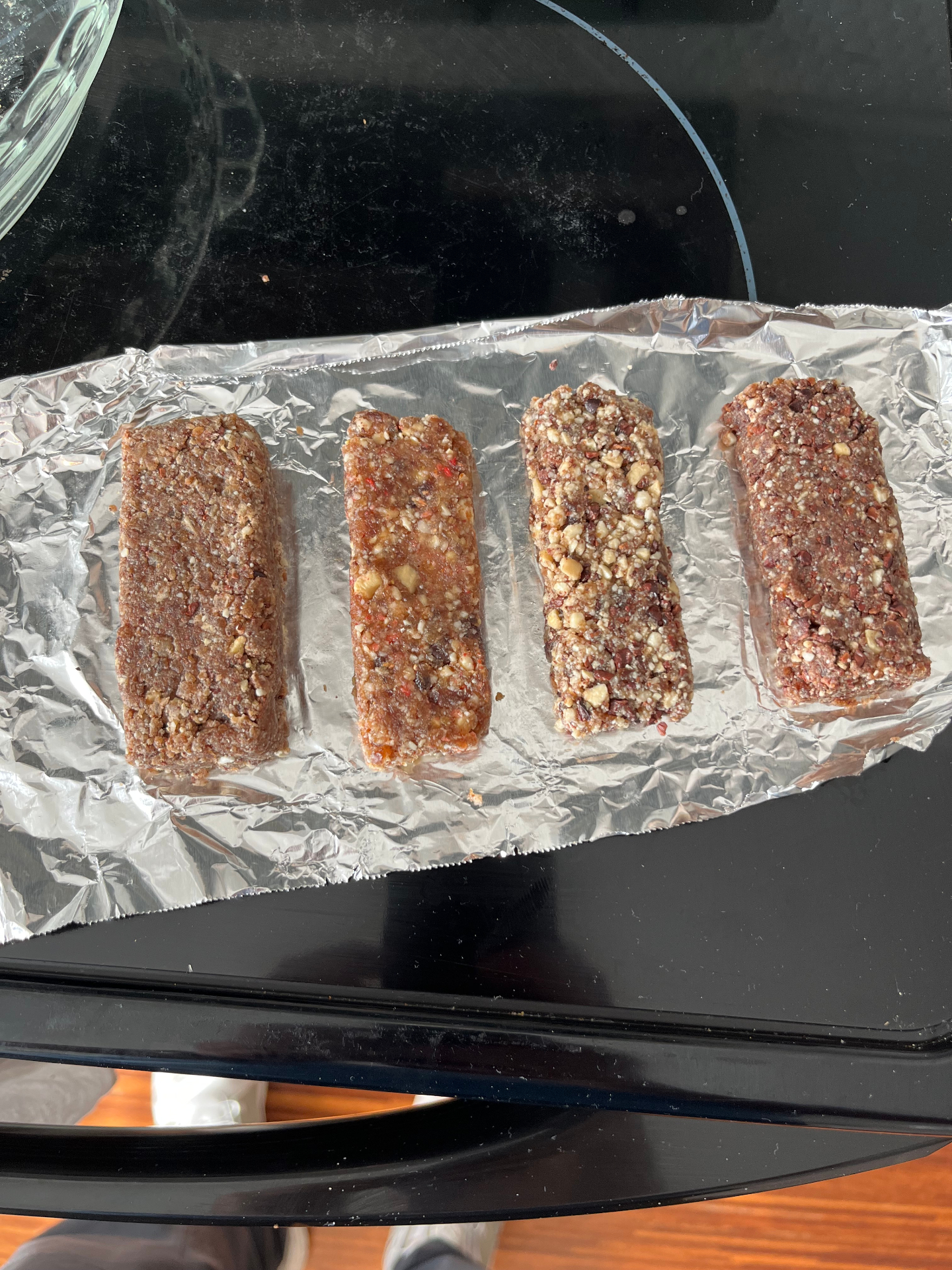 Recipe iterations on tinfoil